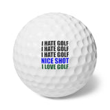 Goofy Golf Balls - "I HATE GOLF..." - 6pcs