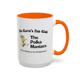 Coffee Mug - "Polka Maniacs" Kava's Fan Club Logo