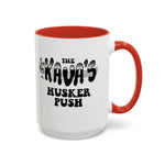 Coffee Mug - "The Kava's Husker Push" Logo