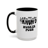 Coffee Mug - "The Kava's Husker Push" Logo