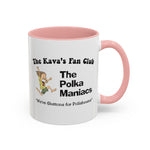 Coffee Mug - "Polka Maniacs" Kava's Fan Club Logo