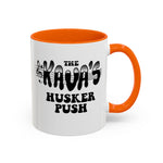 Coffee Mug - "The Kava's Husker Push" Logo