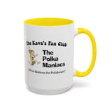 Coffee Mug - "Polka Maniacs" Kava's Fan Club Logo