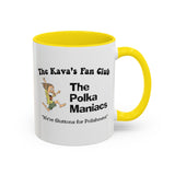 Coffee Mug - "Polka Maniacs" Kava's Fan Club Logo