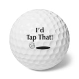 Goofy Golf Balls - "I'd Tap That!" - 6pcs