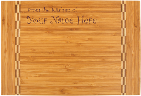 Bamboo Cutting Board - Your Name Added