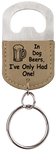 Keyring with Bottle Opener - Dog Beers